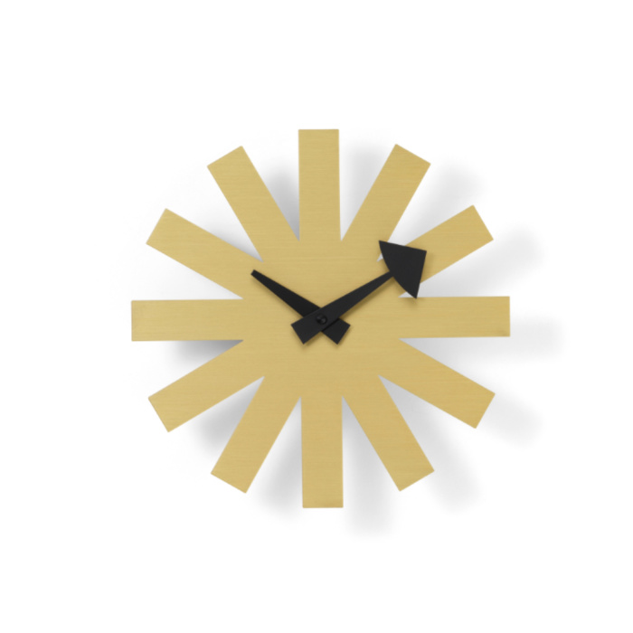 Vitra Wall Clocks Asterisk, messing