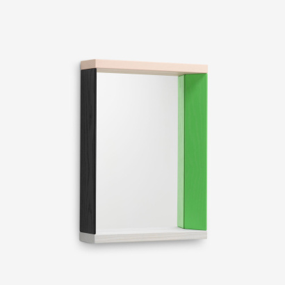 Vitra Color Frame Mirror, väike, värv roheline-roosa